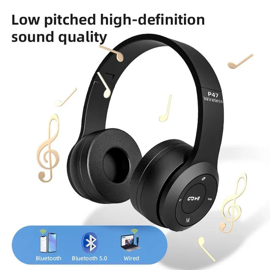 Stereo P47 Headset Bluetooth Folding P Series Wireless