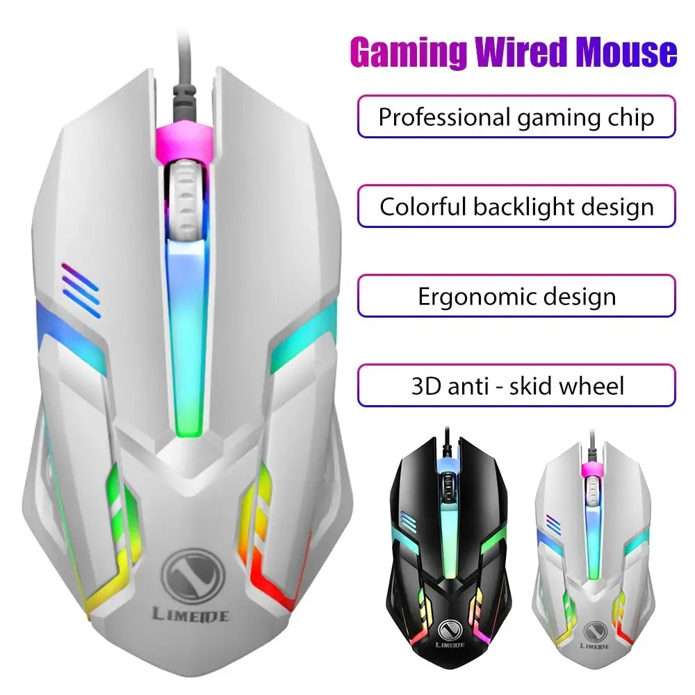 LED Luminous Backlit Wired Gaming Mouse