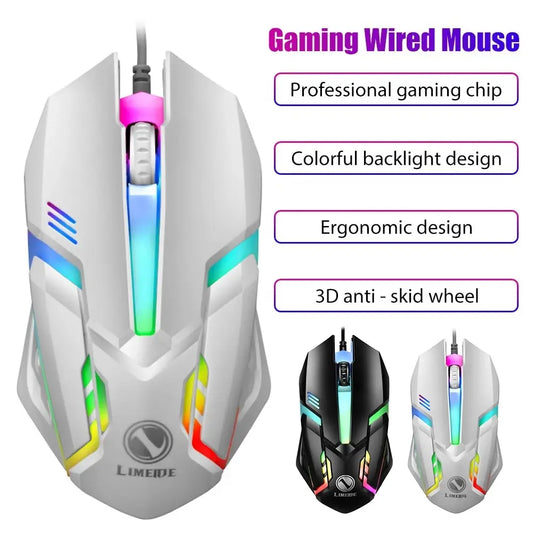 LED Luminous Backlit Wired Gaming Mouse