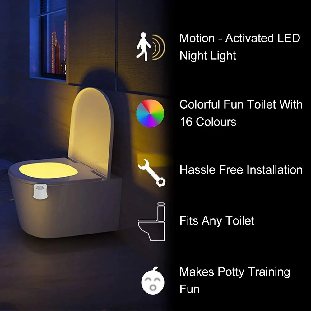 Motion Sensor Toilet LED Night Lights