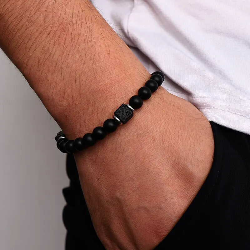 Magnetic Nature Stone Bead Unisex Bracelet