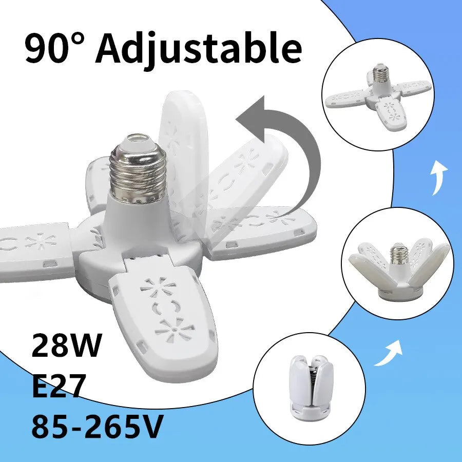 LED Bulb 28W Fan Shape Foldable