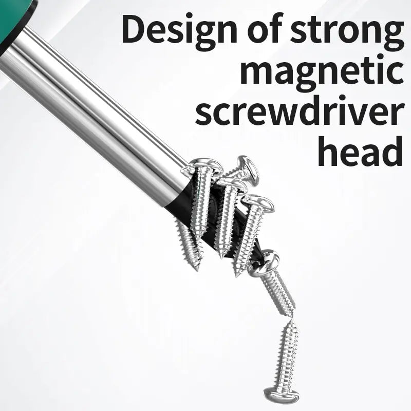 2pcs Short Handle Screwdriver Set Magnetic