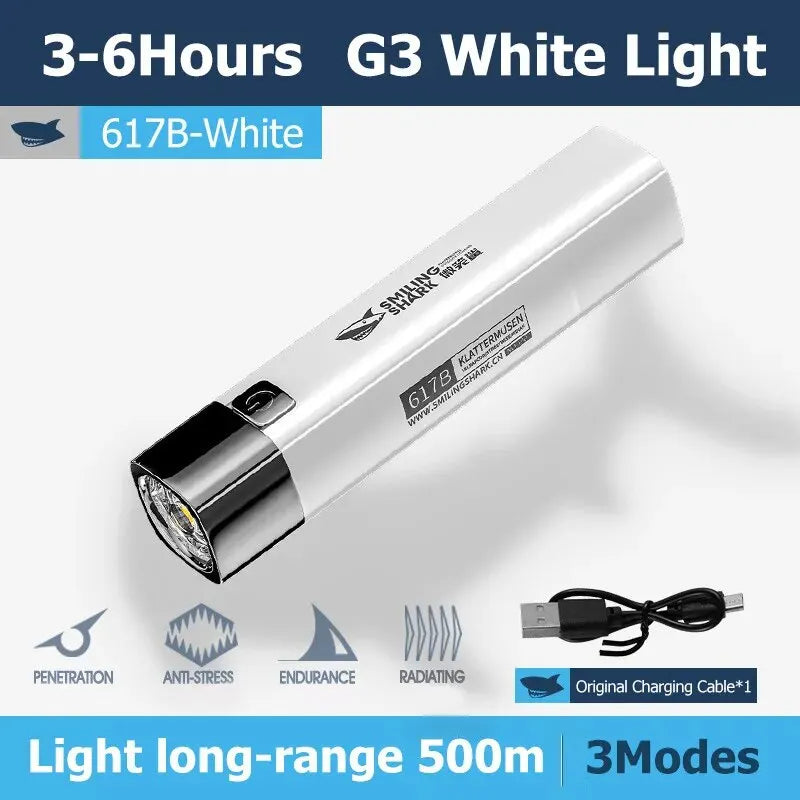 Super Bright LED Flashlight USB Rechargeable