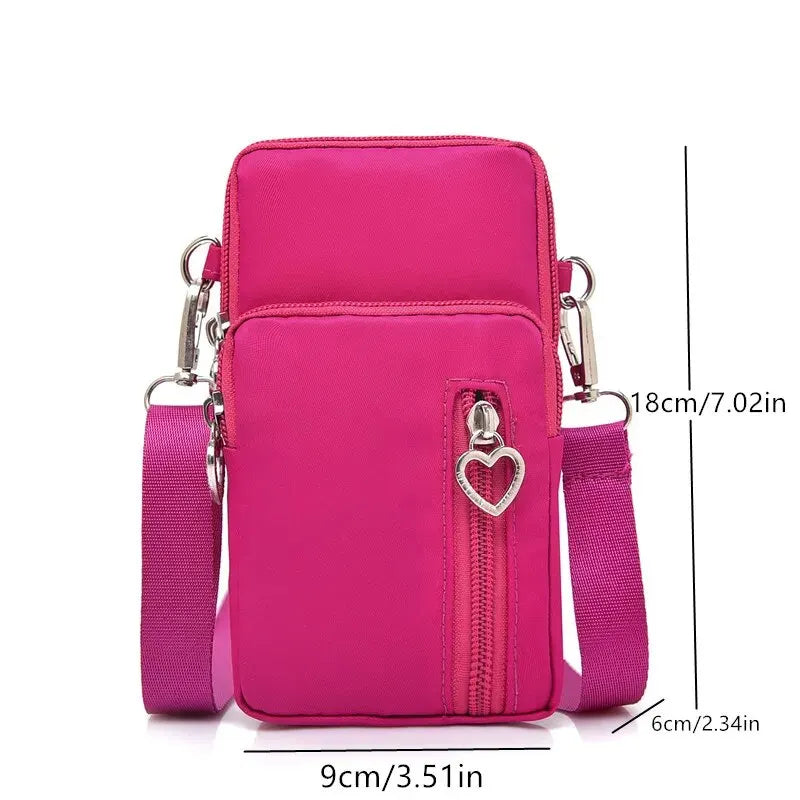 Waterproof Mobile Phone Bag Womens Mini Crossbody Bag