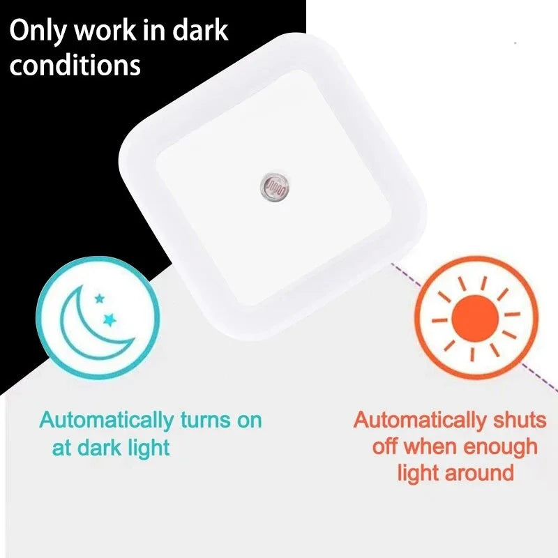 Wireless LED Night Light Mini EU Plug