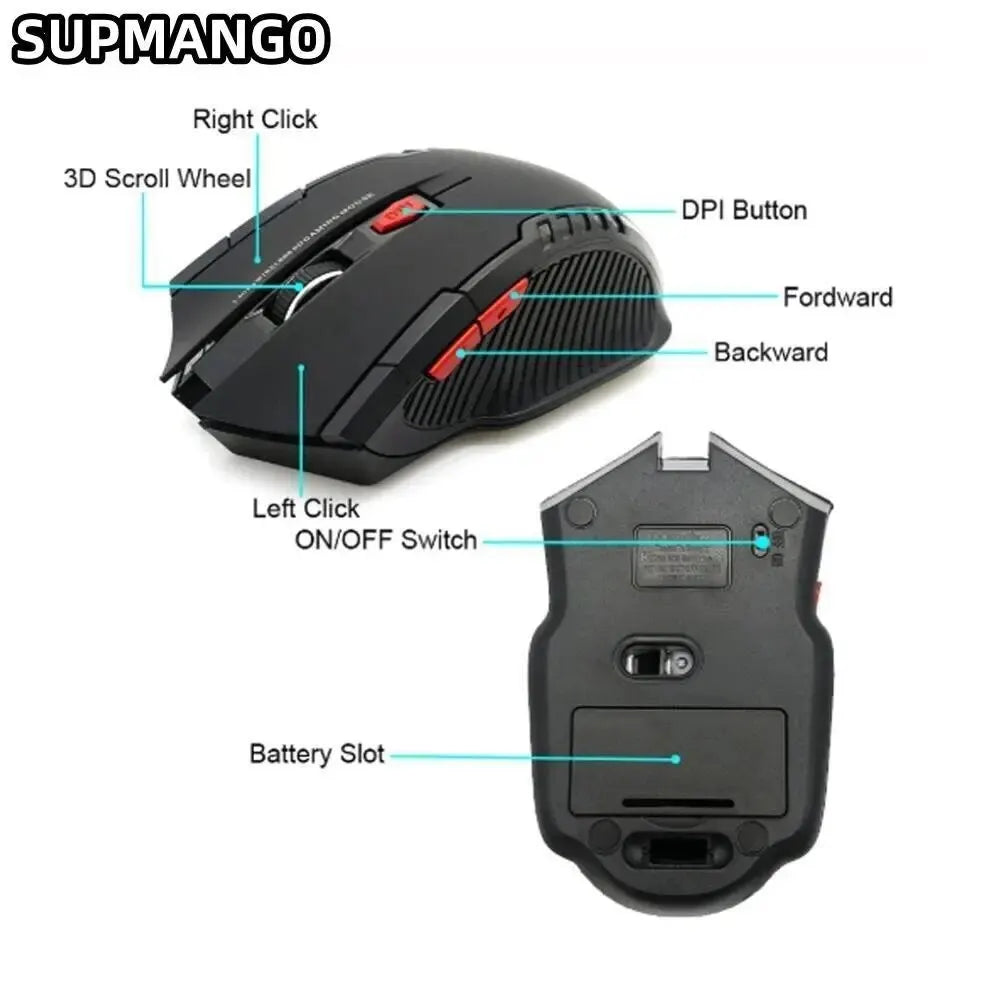 113 Battery Version Mini 2.4 GHz Wireless Optical Mouse