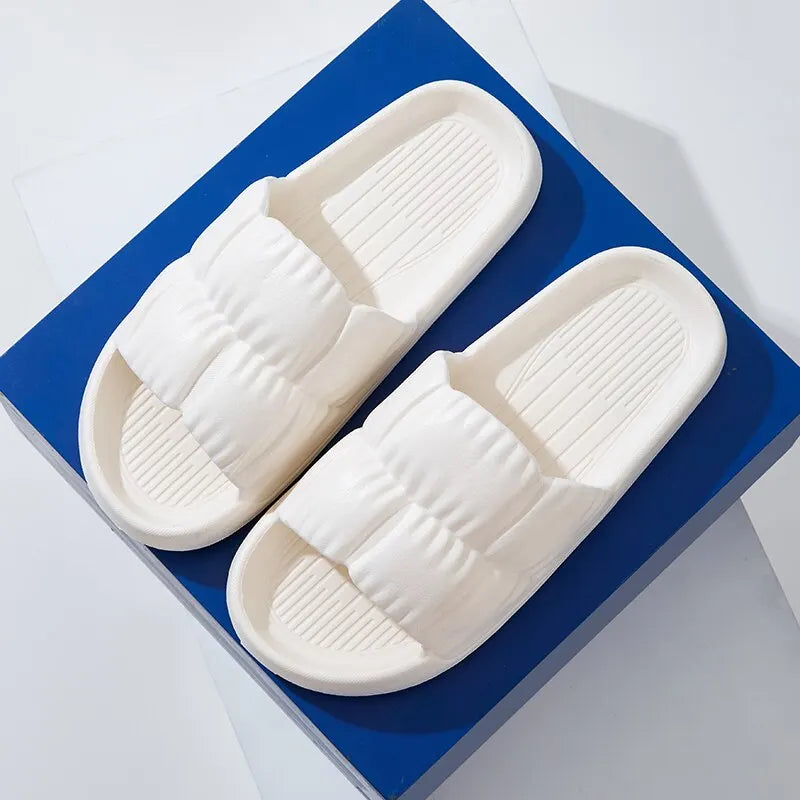 Womens Soft Sole Cloud Slippers Thick Platform