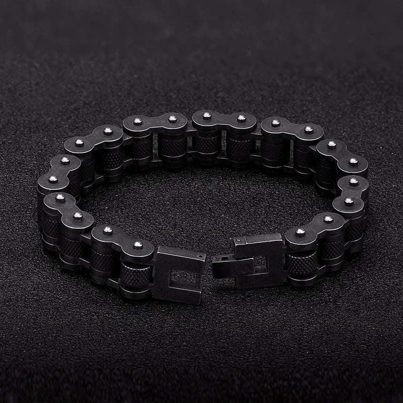 Retro Biker Chain Bracelet Mens Bracelet Link Chain Motorcycle Bicycle Style