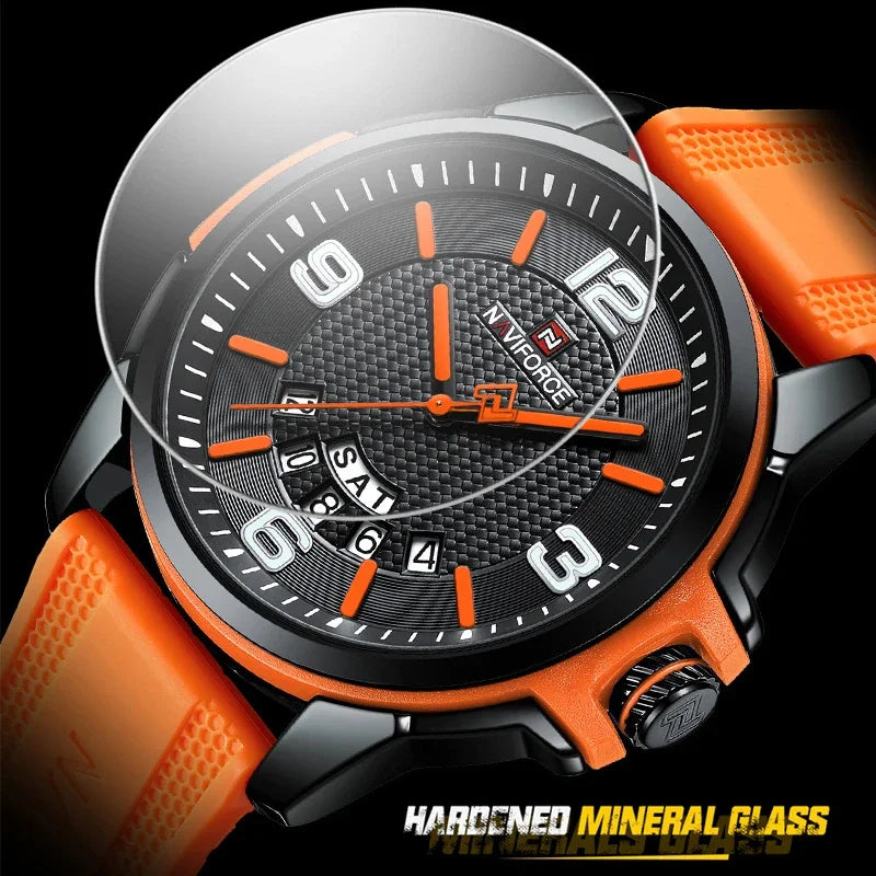 Creative TPU Strap Fashion Sports Waterproof Quartz Mens Watch