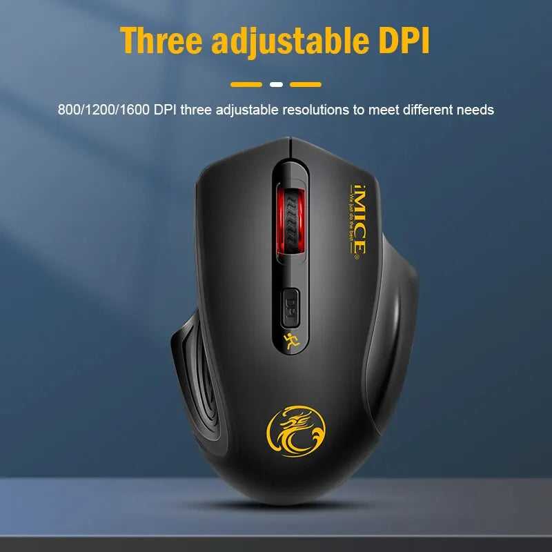 Wireless Silent Mouse 3 Speed Adjustable