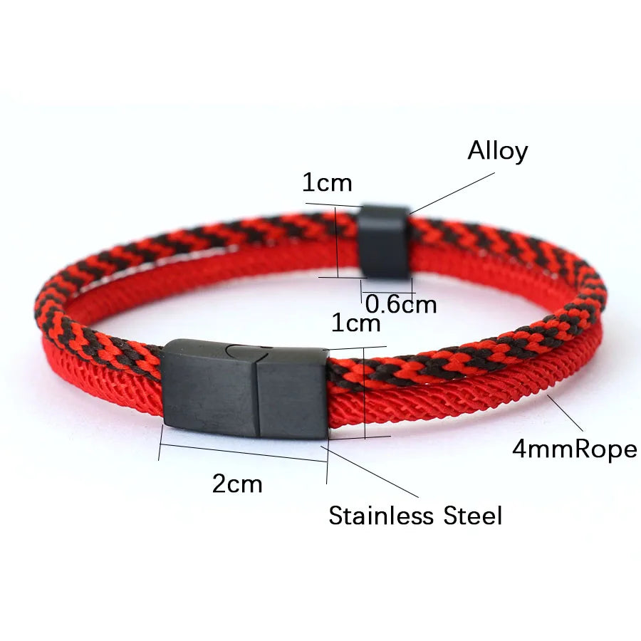 Fashion Mens Bracelet Stainless Steel Detachable Magnet Buckle