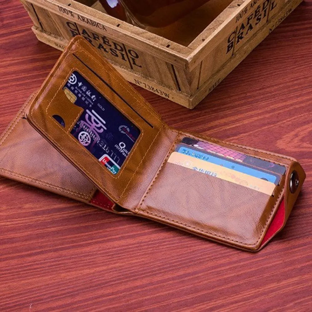 Mens Wallet 100 US Dollar Pattern Leather Card Holder