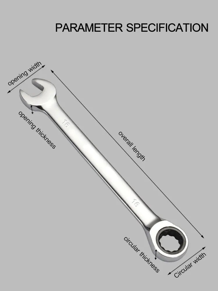 AIRAJ Universal Ratchet Wrench 72 Tooth Gear Ring Torque Socket