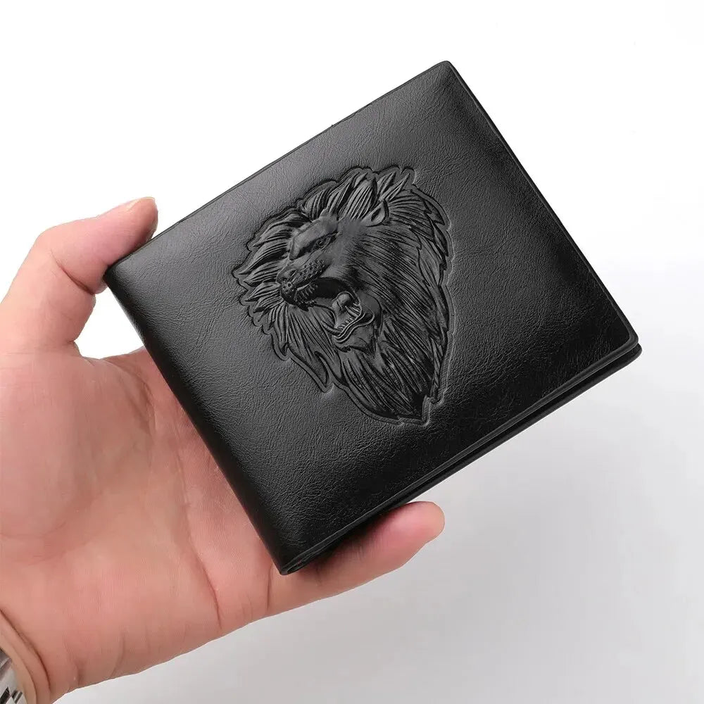 3D Embossed Mens Wallet Credit Card Holder