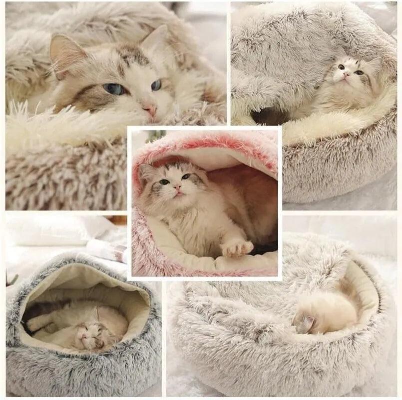 Soft Plush Round Cat Bed Pet Mattress - On Sale On