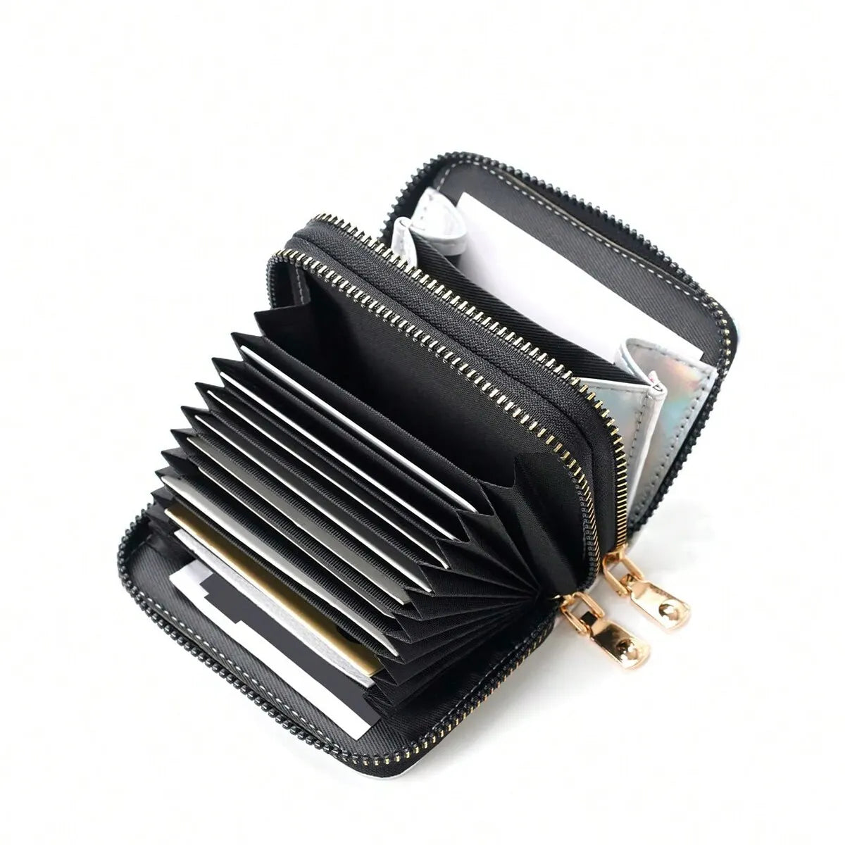 Womens Purse Leather Folding Zipper Coin Wallet