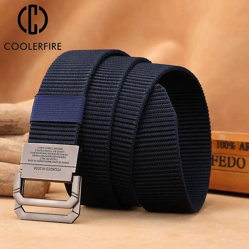 Tactical Army Canvas Belt for Men Perfect for Outdoor Adventures