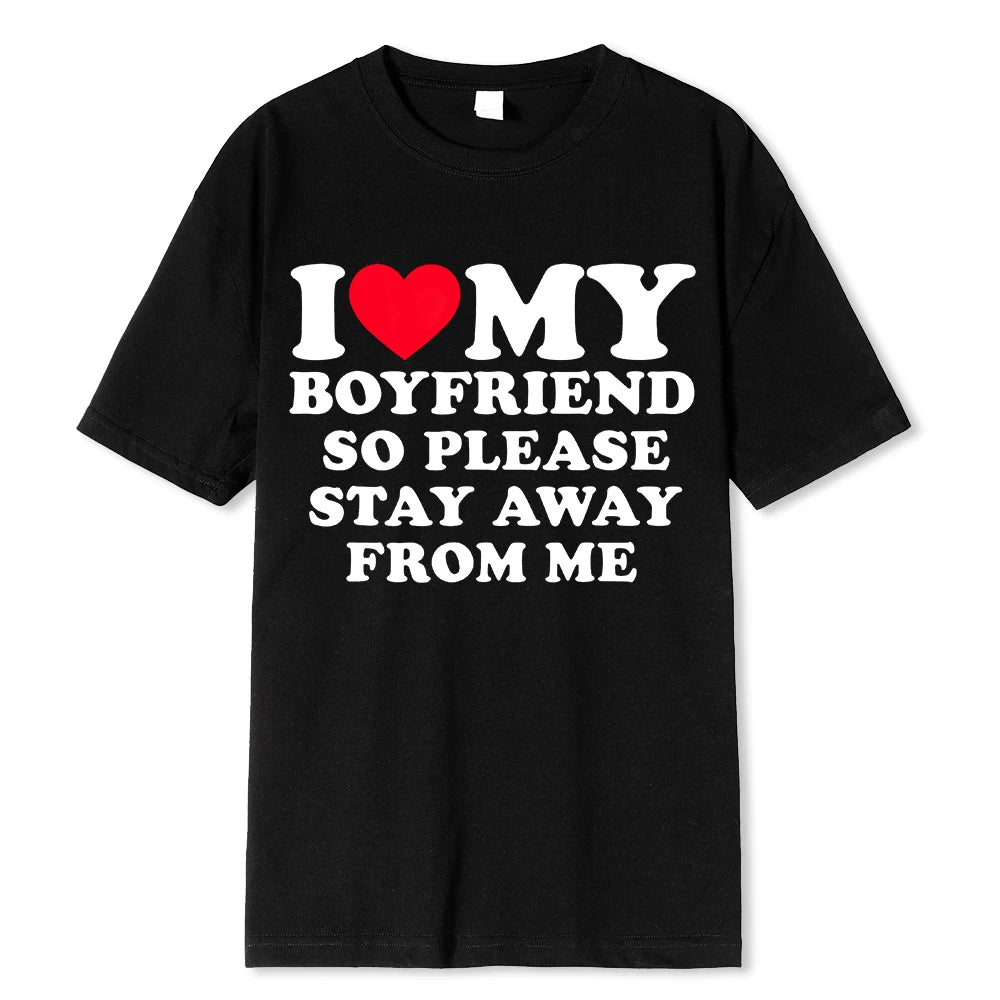 Funny BF GF Saying Quote Gift Tee Tops Mens T Shirt