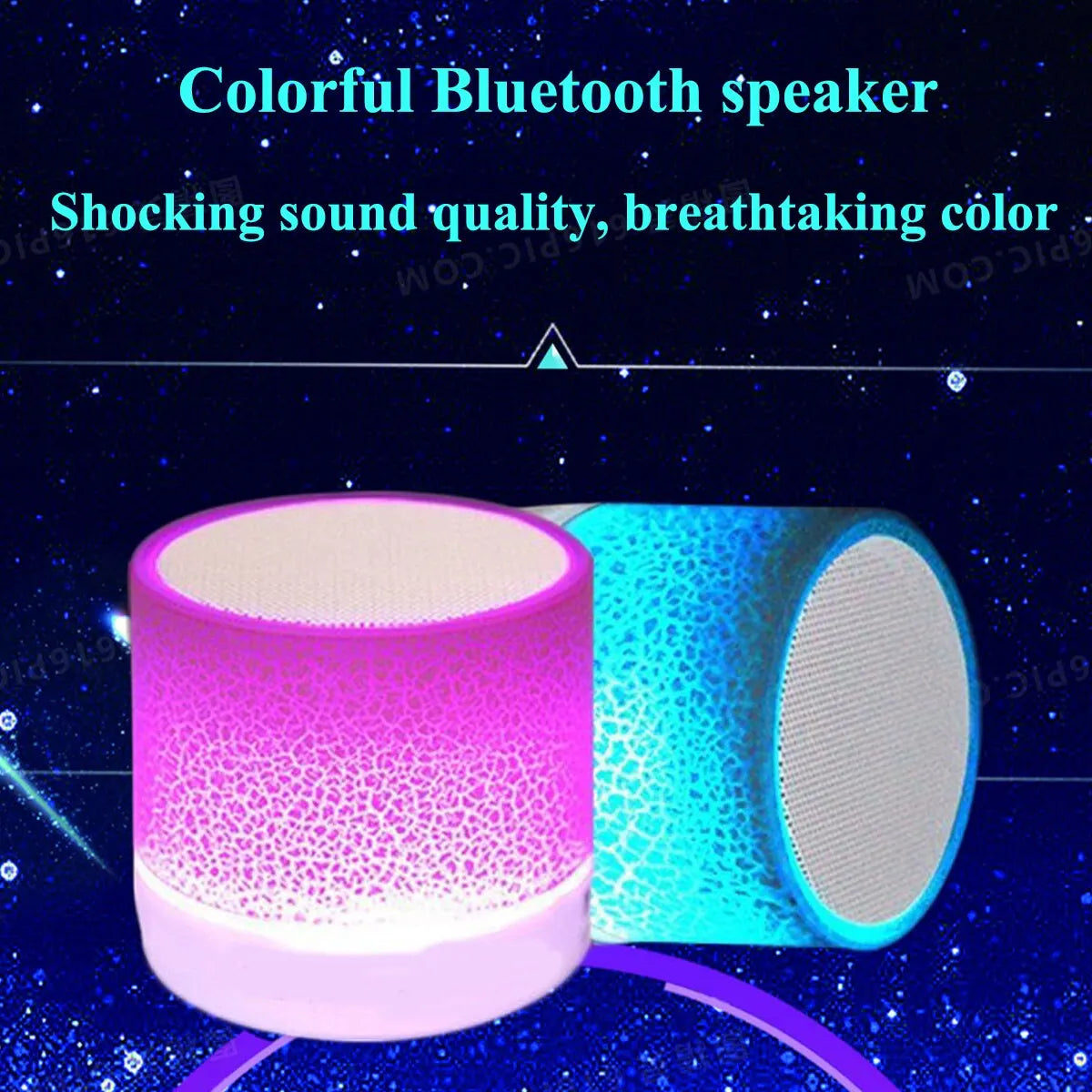 A9 Dazzling Crack LED Wireless Bluetooth Speaker