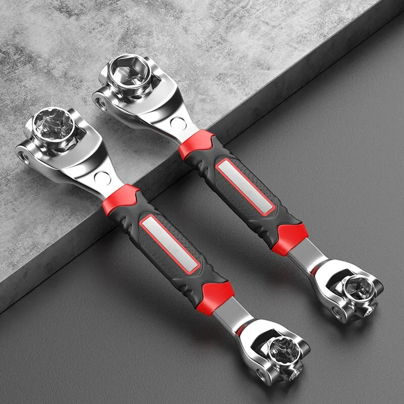 52 in 1 Tools Socket Works Universal Ratchet Wrench