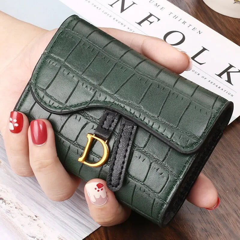 Womens Card Holder Mini PU Leather Wallet