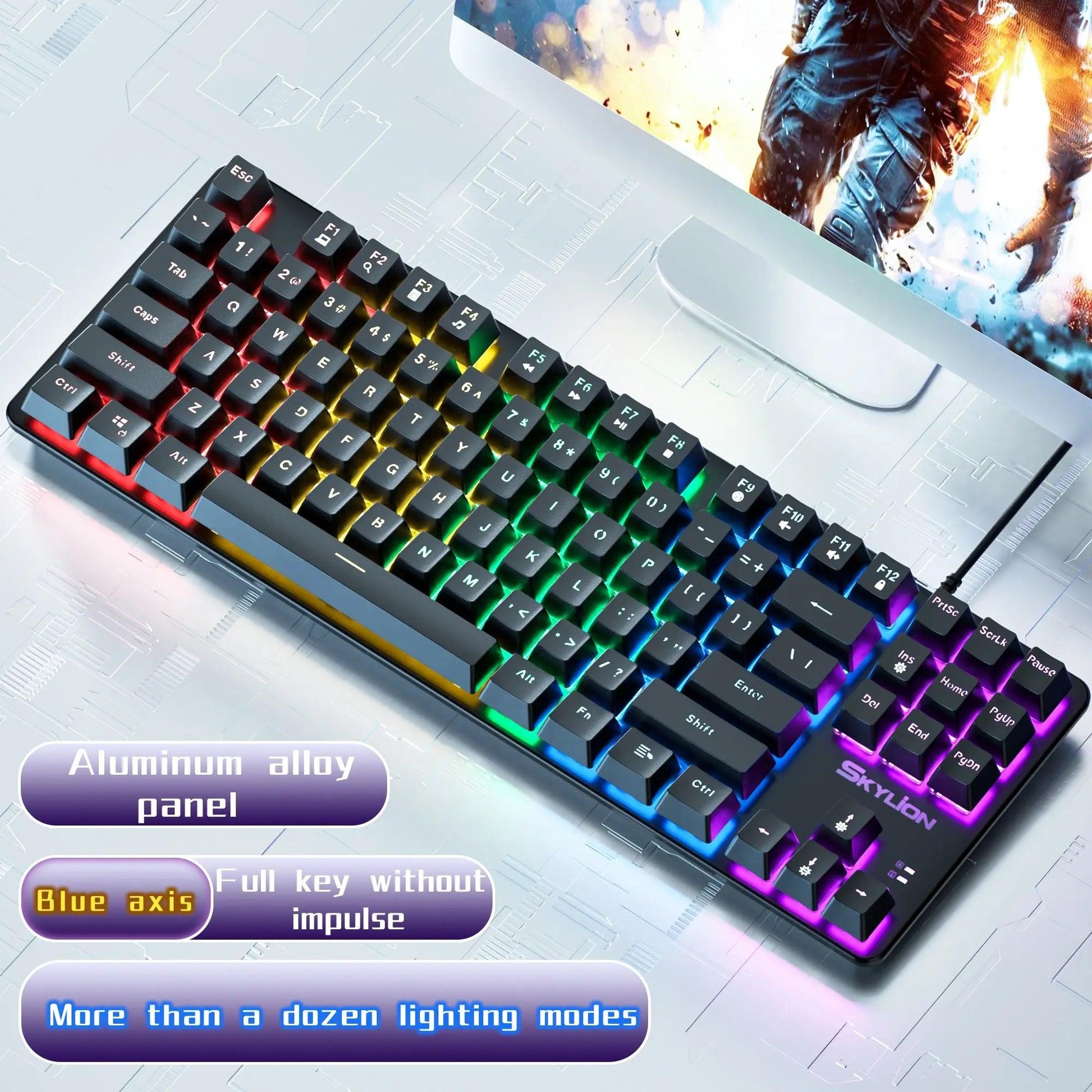 SKYLION H87 Wired Mechanical Keyboard - On Sale On