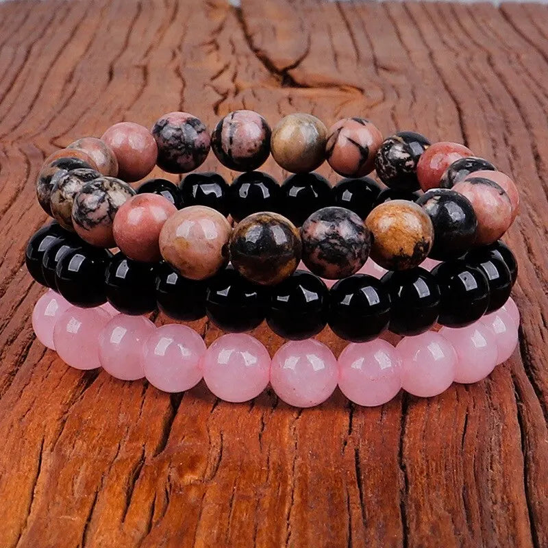 3pcs Natural Stone Unisex Bracelets