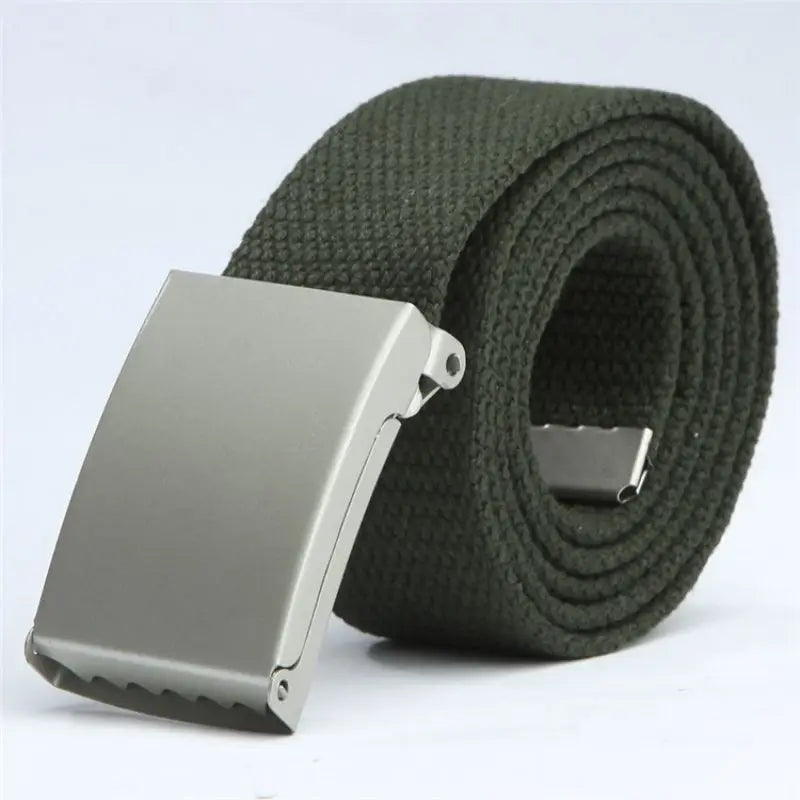 Mens Belt Unisex Canvas Breathable Outdoor Tactical