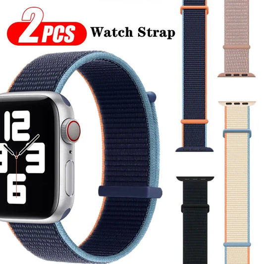 2pcs Nylon Strap For Apple Watch IWatch Series