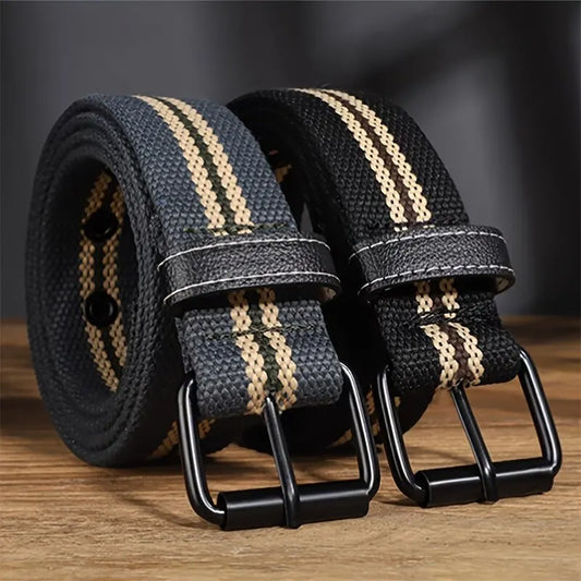 Mens Canvas Belt Unisex Outdoor Sports