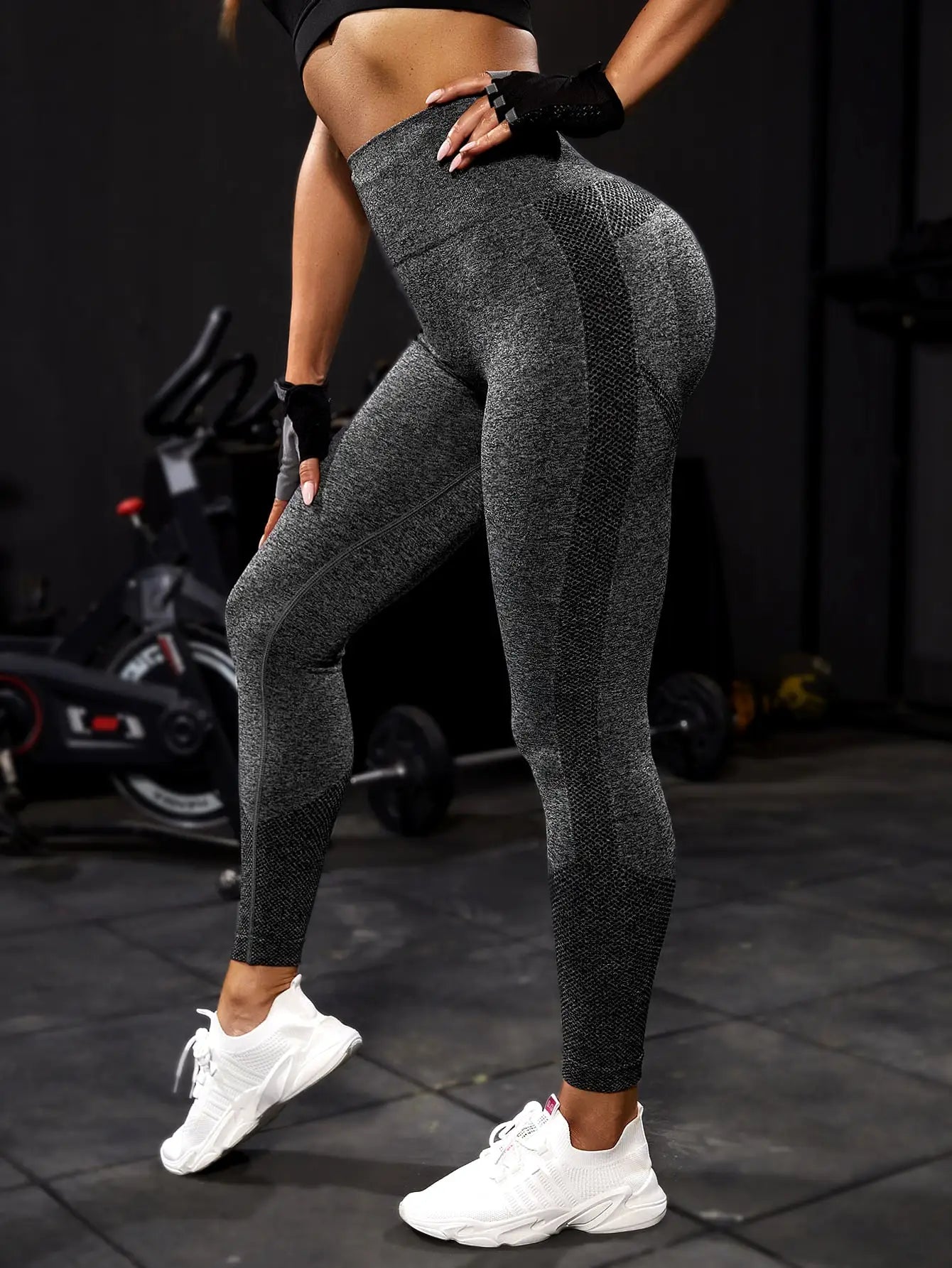 Yoga Sport Womens Fitness Seamless Workout Leggings