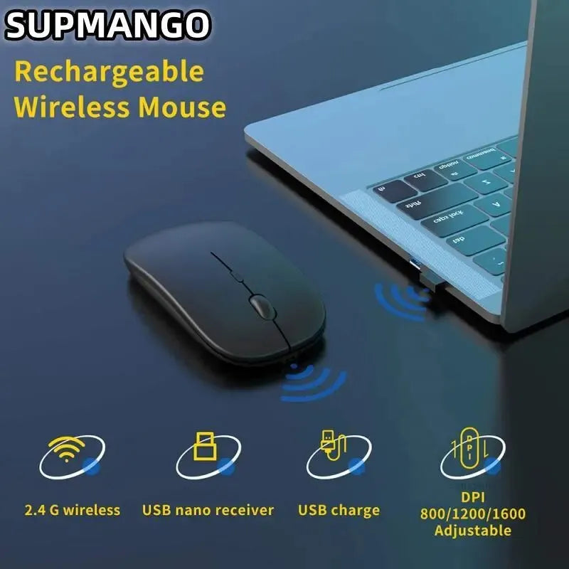 Rechargeable Wireless Gaming Mouse Portable Ergonomic