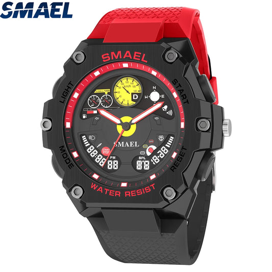 Mens Backlight Alarm Stopwatch Military Digital LED Mens Watch