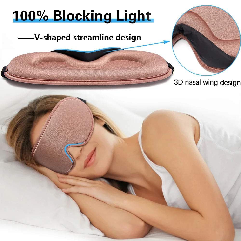 Silk Sleeping Mask Soft Smooth Sleep Mask For Eyes Travel Shade Cover