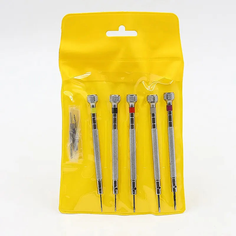 5pcs/set Steel Screwdriver for Watch Repairing