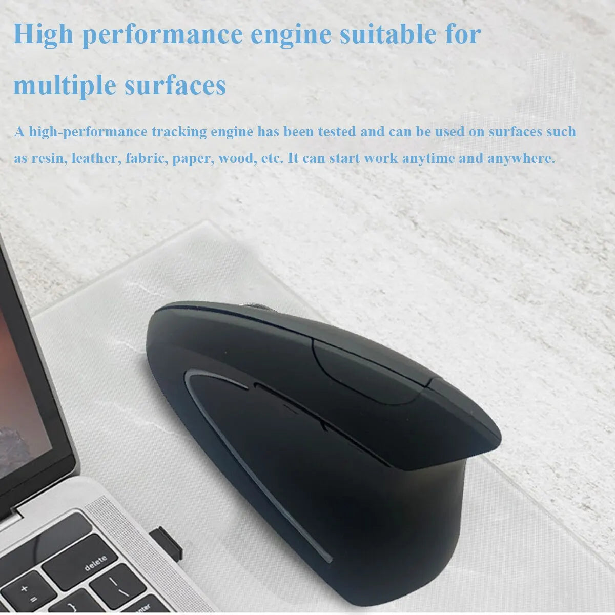 Right Hand Vertical Wireless Wired Optical Upright Mouse