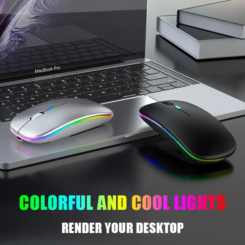 Bluetooth Wireless Mouse Charging Luminous Portable