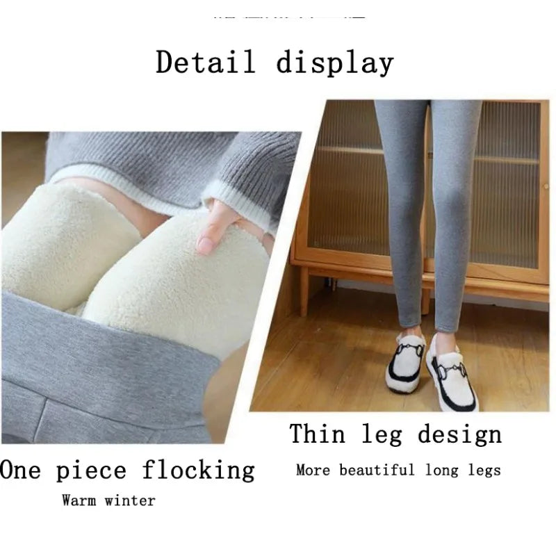 Womens Leggings Warm Leggings Thicken Hight Waist Fleece