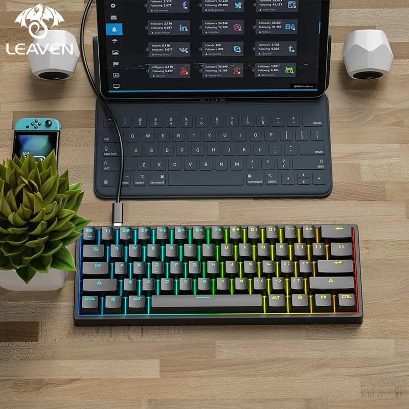 LEAVEN K620 Wired Mechanical Keyboard - On Sale On