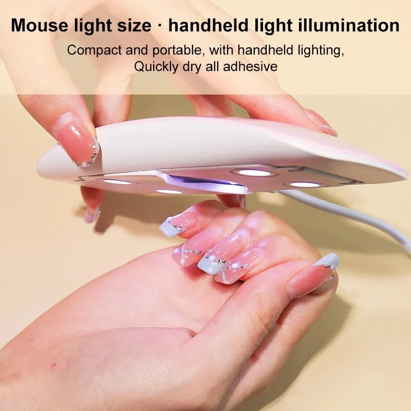 6W Mini Nail Dryer Machine Manicure Lamp For Drying Polish Varnish