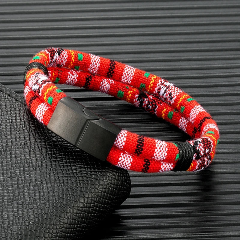 Unisex Handmade Woven Surfer Waterproof Rope Bracelet