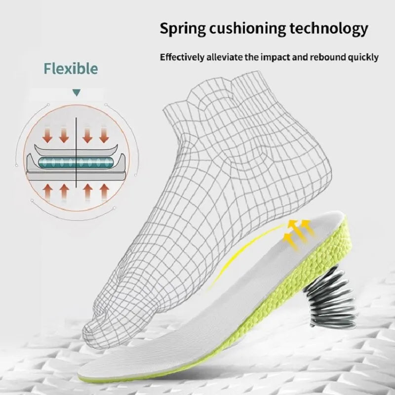 Invisible Height Increase Insoles Memory Foam Breathable Comfortable