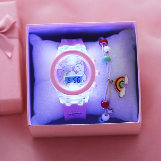 Kids Luminous Alarm Digital Multifunction Watch